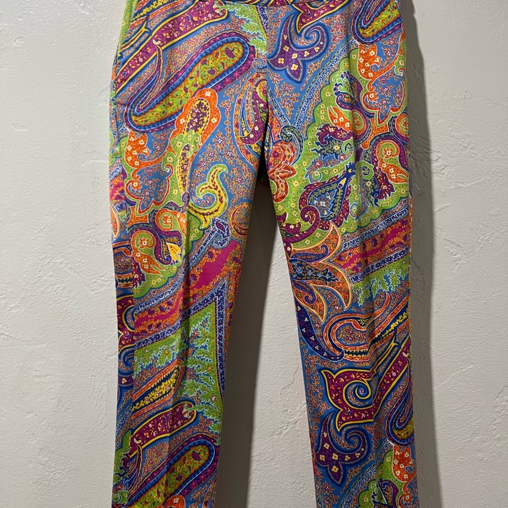 Ralph Lauren Multicolor Paisley Chinos 8P